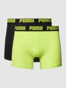 Puma Trunks mit Teilungsnähten in Neon Gelb, Größe S
