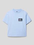 Quiksilver T-Shirt mit Label-Print in Bleu, Größe 152