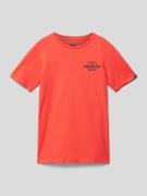 Quiksilver T-Shirt mit Label-Stitching Modell 'TRADESMITH' in Rot, Grö...