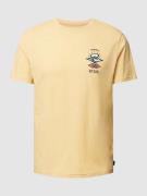 Rip Curl T-Shirt mit Rundhalsausschnitt Modell 'SEARCH ICON' in Gelb, ...