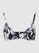 Roxy Bikini-Oberteil mit Allover-Muster Modell 'LOVE THE ALOHA' in Bla...