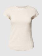Sloggi T-Shirt in Ripp-Optik Modell 'Go Ribbed' in Hellgrau Melange, G...