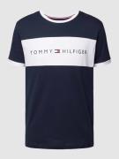 Tommy Hilfiger T-Shirt mit Label-Print in Dunkelblau, Größe S