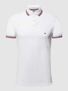 Tommy Hilfiger Slim Fit Poloshirt mit Kontraststreifen in Weiss, Größe...