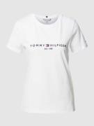 Tommy Hilfiger T-Shirt aus Baumwolle in Weiss, Größe L