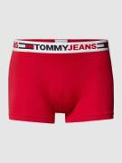 Tommy Hilfiger Trunks mit Label-Schriftzug in Rot, Größe S
