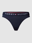 TOMMY HILFIGER String mit elastischem Logo-Bund in Dunkelblau, Größe X...