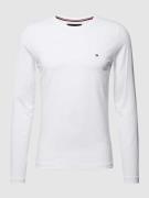 Tommy Hilfiger Extra Slim Fit T-Shirt mit Label-Detail in Weiss, Größe...