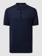 Tommy Hilfiger Poloshirt in unifarbenem Design in Marine, Größe S