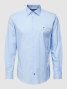 Tommy Hilfiger Regular Fit Business-Hemd mit Logo-Stitching in Bleu, G...