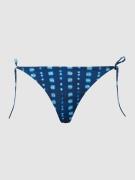 TOMMY HILFIGER Bikini-Hose mit All-Over-Muster in Blau Melange, Größe ...