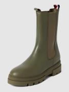 Tommy Hilfiger Chelsea Boots aus Leder Modell 'MONOCHROMATIC' in Khaki...