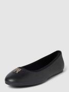 Tommy Hilfiger Ballerinas aus Leder mit Label-Applikation in Black, Gr...