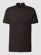 Tommy Hilfiger Regular Fit Poloshirt mit Label-Stitching in Black, Grö...