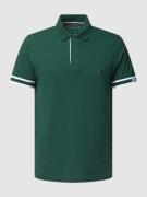 Tommy Hilfiger Slim Fit Poloshirt mit Logo-Stitching in Dunkelgruen, G...