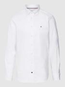 Tommy Hilfiger Regular Fit Business-Hemd mit Button-Down-Kragen in Wei...