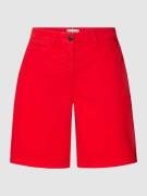 Tommy Hilfiger Chino-Shorts mit Label-Stitching in Rot, Größe 44