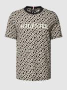 Tommy Hilfiger T-Shirt mit Label-Stitching in Black, Größe L