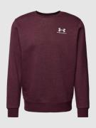 Under Armour Sweatshirt mit Label-Stitching in Bordeaux, Größe XL