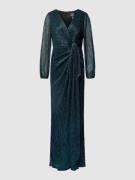 Adrianna Papell Abendkleid im schimmernden Design in Smaragd, Größe 34