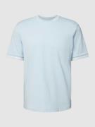 ARMANI EXCHANGE T-Shirt mit Label-Details in Hellblau, Größe L