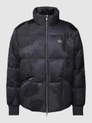 ARMANI EXCHANGE Steppjacke mit Allover-Muster in Dunkelblau, Größe S