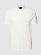 ARMANI EXCHANGE Poloshirt mit Label-Strukturmuster in Offwhite, Größe ...