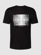 ARMANI EXCHANGE T-Shirt mit Label-Motiv-Print in Black, Größe S