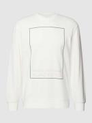 ARMANI EXCHANGE Sweatshirt mit Label-Print in Offwhite, Größe S