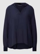 ARMANI EXCHANGE Bluse mit Reverskragen in Dunkelblau, Größe XS