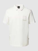 ARMANI EXCHANGE Regular Fit Poloshirt mit Label-Detail in Offwhite, Gr...