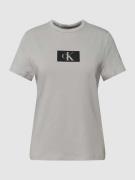 Calvin Klein Underwear T-Shirt mit Label-Print in Hellgrau Melange, Gr...