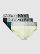 Calvin Klein Underwear Slip mit Stretch-Anteil Modell 'Steel' im 3er-P...