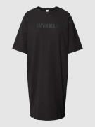 Calvin Klein Underwear Nachthemd mit Rundhalsausschnitt in Hellgrau Me...