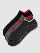 CK Calvin Klein Sneakersocken mit Label-Print im 3er-Pack in Dunkelgra...