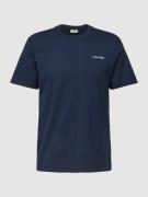 CK Calvin Klein T-Shirt mit Label-Detail in Marine, Größe S
