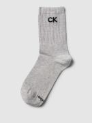 CK Calvin Klein Socken mit Label-Details in Hellgrau Melange, Größe On...