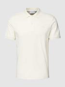 CK Calvin Klein Poloshirt mit Label-Detail in Offwhite, Größe S