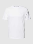 CK Calvin Klein T-Shirt aus reiner Baumwolle in Weiss, Größe S