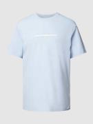 CK Calvin Klein T-Shirt mit Label-Stitching in Hellblau, Größe S