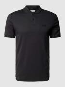 CK Calvin Klein Slim Fit Poloshirt mit Stehkragen in Black, Größe S