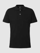 Geox Poloshirt mit Seitenschlitzen Modell 'Piquee uni' in Black, Größe...