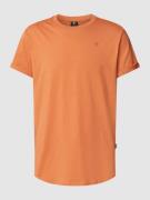 G-Star Raw T-Shirt mit Label-Print in Orange, Größe S