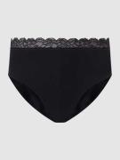 Hanro Slip aus Single Jersey Modell 'Cotton Lace' in Black, Größe S