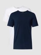 Hanro T-Shirt mit Label-Detail im 2er-Pack Modell 'Cotton Essentials' ...