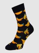 Happy Socks Socken mit Allover-Muster Modell 'BANANA' in Marineblau, G...
