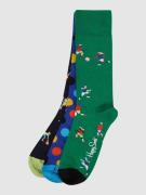 Happy Socks Socken mit Stretch-Anteil im 3er-Pack in Gruen, Größe 36/4...