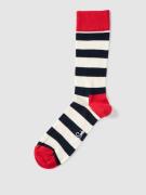 Happy Socks Socken mit Streifenmuster in Marine, Größe 41/46