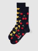 Happy Socks Socken mit Allover-Muster Modell 'Cherry' in Marineblau, G...