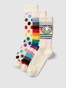 Happy Socks Socken mit Label-Detail im 3er-Pack Modell 'Pride' in Offw...